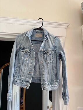 AllSaints Faded Light Blue Denim Jacket